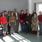 Las alumnas y los profesores y monitores el primer día de taller