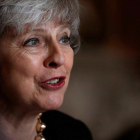 Theresa May en un acto en Londres