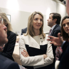 La consejera de Turismo de Castilla y León, Alicia García, ayer en la reunión de Toledo.