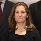 La ministra de Exteriores canadiense, Chrystia Freeland.