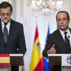 Mariano Rajoy y Françoise Hollande.