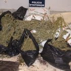Detalle del material intervenido por los agentes policiales.