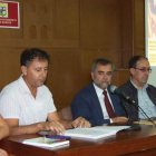Quesada, Ramos, Palazuelo, Chamosa y Nieto, ayer.