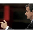 El presidente del Gobierno, durante su intervención en el Congreso