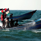 Una flotilla de barcos pesqueros parte de Gaza para romper el bloqueo israelí.