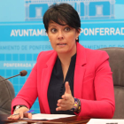 Rosa Luna, ayer, en la rueda de prensa del Imfe. L. DE LA MATA