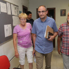 Rita Prada, Olegario Ramón y Antonio Vega, ayer en la sede del PSOE en Ponferrada