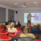 Imagen de la presentación del estudio que tuvo lugar ayer en Santa María del Páramo. MEDINA