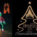 Cartel de la candidatrura de Almanza a la 'Ciudad Europea de la Navidad'. DL