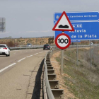 Un tramo de la A-66 a su paso por León.