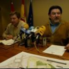 Raúl Valcarce y Manuel Regueras presentaron ayer la feria en el área temática El Oro de Roma