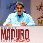 Maduro, durante su programa de televisión semanal 'En contacto con Maduro', en Caracas, este martes.