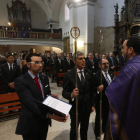 Un momento de la toma de posesión del nuevo abad.