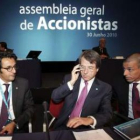 Directivos de Portugal Telecom en la asamblea de accionistas que decidió el futuro de Vivo.