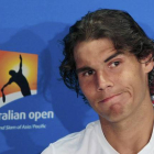 Rafael Nadal, durante una rueda de prensa, este sábado, en Melbourne.