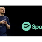 Daniel Ek, presidente de Spotify, durante un acto con la prensa en Nueva York.