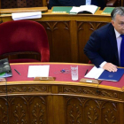 Viktor Orbán, en el Parlamento húngaro.