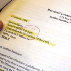 Carta denunciando un caso de pederastia que el Papa ocultó.