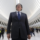 Santiago Calatrava, en la inauguración de la estación de metro de Nueva York, en marzo del 2016.