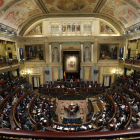 Vista general del hemiciclo durante el discurso de investidura de Mariano Rajoy. JAVIER LIZÓN