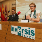 Christian Rouquerol y María Jesús Soto, ayer en la conferencia de Natixis e Inversis.