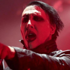 Marilyn Manson, durante un concierto en el 2015.