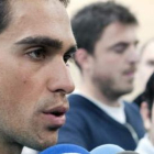 El ciclista Alberto Contador esta semana durante un entrenamiento en Palma.