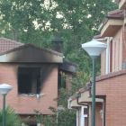 Estado en el que quedó la casa después del incendio.