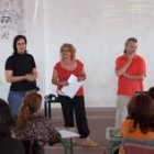Carmen de la Torre, Elisa Santos y Javier González en la presentación