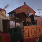 Algunas carrozas conmemoraron el cuarto centenario de El Quijote