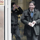 Gao Ping, empresario chino, presunto cabecilla de la trama Emperador, entra en la Audiencia Nacional.
