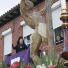 Un momento de la procesión del Ecce Hommo ayer en Santa Marina