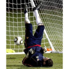 Casillas, durante el entrenamiento de la selección.