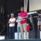 El periodista Roberto Núñez, durante el pregón. ARAUJO