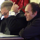 Miguel Ángel Muñoz Blas y su abogado durante el juicio.