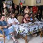 La comisión organizadora de las fiestas astur romanas durante la presentación de esta propuesta