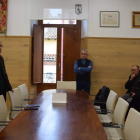 Un momento de la recepción del Ayuntamiento. DL