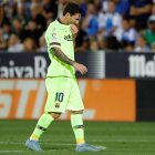 Messi no pudo ayudar esta vez a que su equipo lograse la victoria frente al Leganés. JUANJO MARTÍN