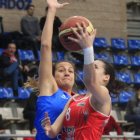 Paola Ferrari y Ángela Salvadores, derecha, en la semifinal.
