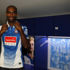 Naldo, con la camiseta del Espanyol.