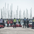 Los inmigrantes recién llegados a Lanzarote.