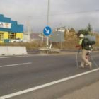 Pasarela peatonal construida al tiempo que la Ronda Sur