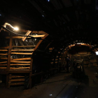 Interior de la mina que es emblema de Fabero y que, reconvertida en una especie de museo vivo, se puede visitar para comprender cómo era la vida de los mineros en el tajo.