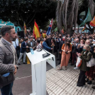 Santiago Abascal, ayer en Canarias. ÁNGEL MEDINA