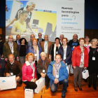 Personas mayores que ayer participaron en el acto celebrado en el Centro Penitenciario de Villabona. DL