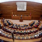 Uno de los plenos celebrados en 2013 en las Cortes de Castilla y León.