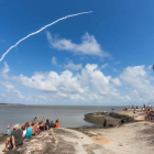 Despegue de un cohete Ariane 5 en  la Guyana francesa, con uno de los satélites Galileo a bordo, en noviembre del 2016.