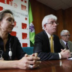 María Victoria Seco, José Ángel Hermida y Maurilio Pérez.