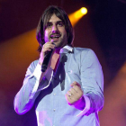 Melendi, durante una actuación en octubre del 2013.