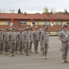Acto de bienvenida en la base del Ferral a militares leoneses procedentes de Afganistán, en 2012.